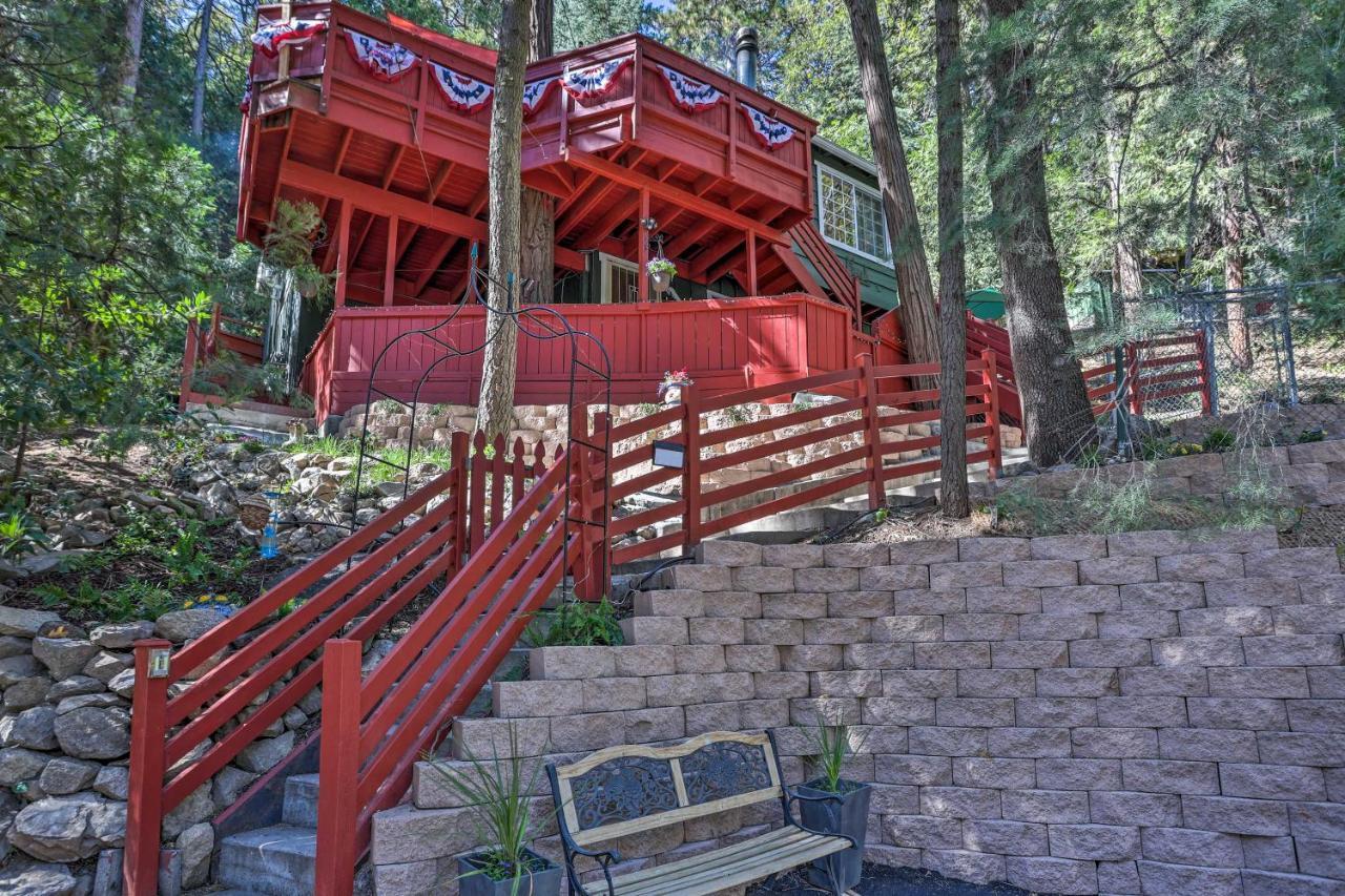 Boho Crestline Cabin, 1 Mile To Lake Gregory! Eksteriør bilde
