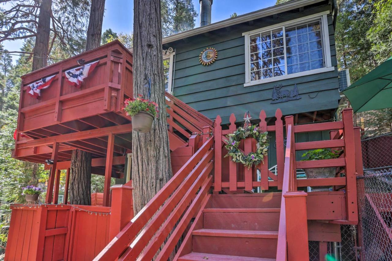 Boho Crestline Cabin, 1 Mile To Lake Gregory! Eksteriør bilde